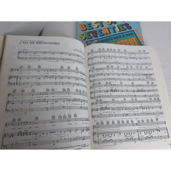 The Best of The Seventies And The Best of Hollywood Song Books Sheet SET OF 2 - Picture 7 of 8